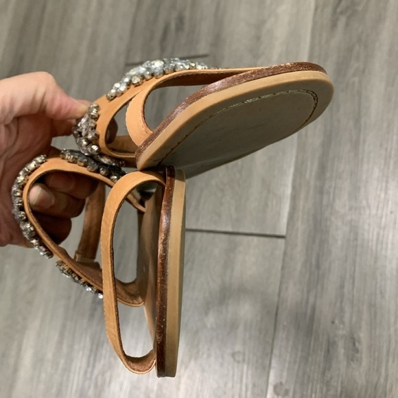 Jeffrey Campbell Dola Jeweled Leather Sandals size 9 - Picture 3 of 10